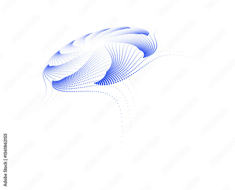 Poster abstract blue wave background design element wave lines guilloche curve line background circle for p