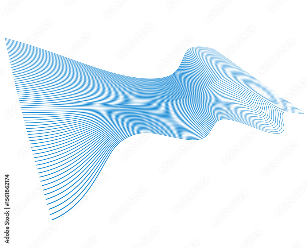 Poster abstract blue background with arrows design element wave lines guilloche curve line background circl