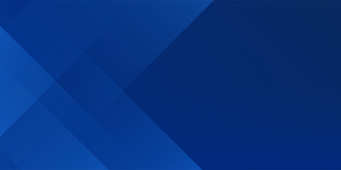 Modern abstract blue background with diagonal line. Simple graphic design element. Futuristic concept. Horizontal banner template with space for your text. Vector