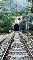 Obraz premium railway in the mountains