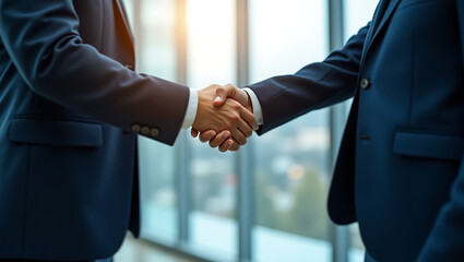 Successful Business Partnership A Handshake Represents Agreement and Collaboration