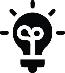 Brainstorming Lightbulb Thinking Vector