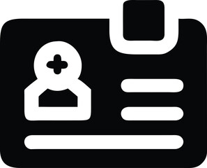 Health Insurance Card Identification Icon