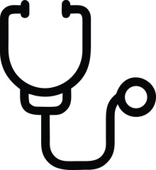 Stethoscope Icon Diagnosis Tool Outline