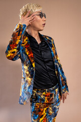 Smart Young Man Posing in the Studio