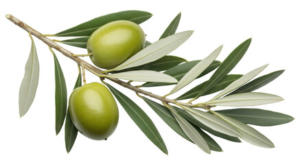 Isolated Olive Branch