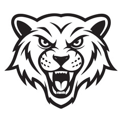 wolf Head Vector Illustration in Mascot Style