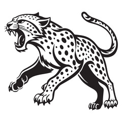 leopard vector illustration