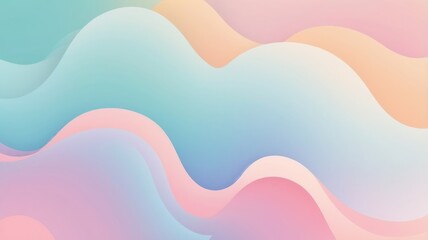 Abstract soft pastel gradient background with smooth lines