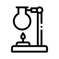 chemistry lab line icon