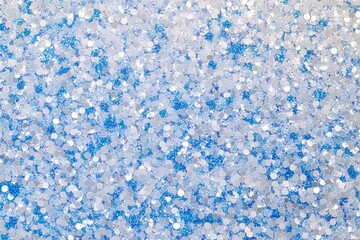 Blue Sparkling Glitter Texture Background with Shiny Circular Sequins