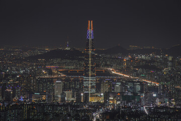 서울의 밤, 롯테타워 야경