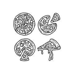 Pizza doodles