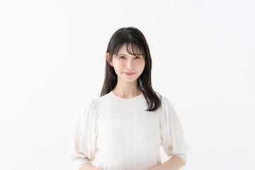笑顔の女性