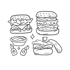 Simple black and white food illustration (1)