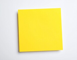 yellow sticky note on white background