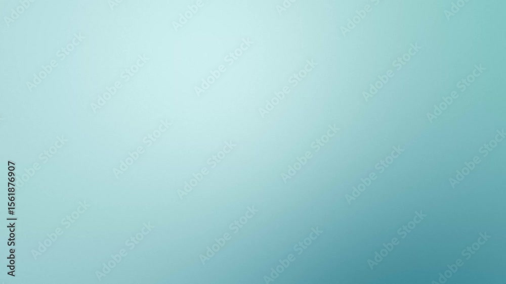 Poster Blue clean minimalist empty blurry smooth gradient background, fresh aqua animation loop
