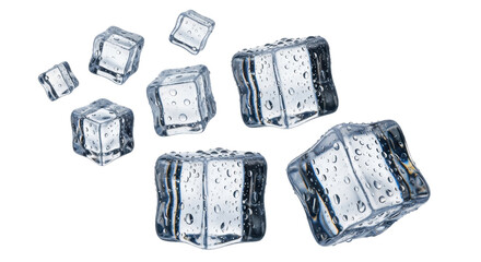 Isolated Ice Cubes