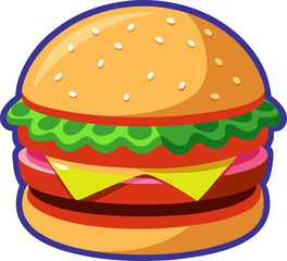 hamburger on white background Zinger Burger
