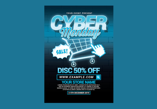 Cyber Monday Sale Flyer