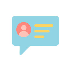 Fototapeta premium chat bubble icon