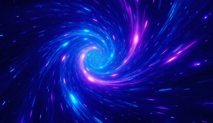Obraz premium Vibrant Cosmic Swirl in Deep Space