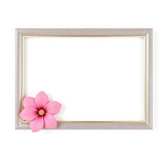photo frame with flower