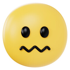 Fototapeta premium happy smiley face 3d render icon in cartoon plastic style minimal isolated on transparent white background 