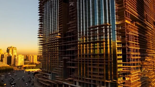 Construction skyscraper under development
