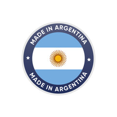 Made in Argentina Badge Stamp Vector Design