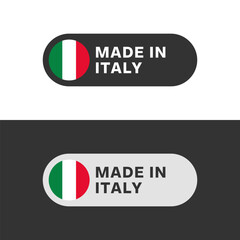 Made in Italy flag sticker icon