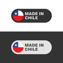 Made in Chile flag sticker icon