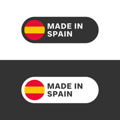 Made in Spain flag sticker icon