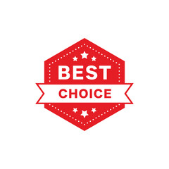 Best choice vector stamp sticker icon