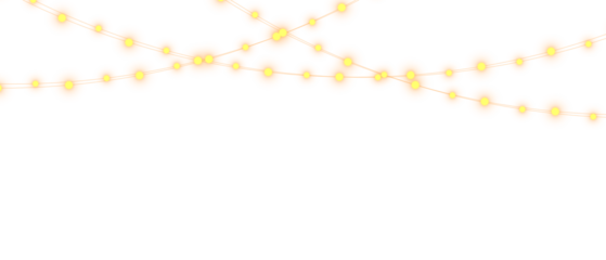 Png christmas lights on a transparent background. Christmas light PNG. Set of Christmas glowing garlands. For advertising invitations, web banners, postcards. Vector. Christmas decoration, LED lam