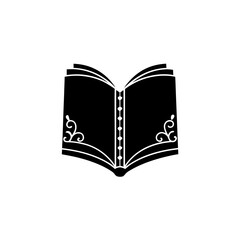 creative details Outline silhouette open book icon sign vector	
