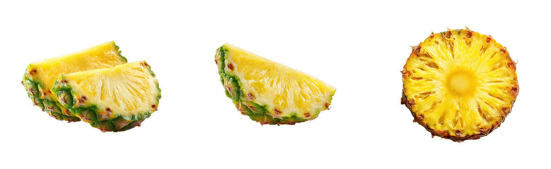 Slicing fresh pineapple fruit kitchen food bright environment top healthy eating cut out set png