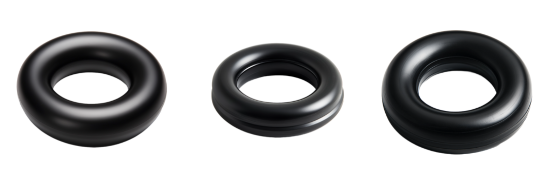 Set of rubber pipe gasket