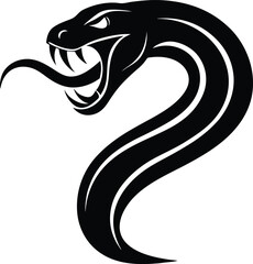 black and white snake tattoo