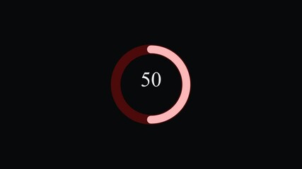 Red 3D start icon with a white clock and buttons, symbolizing business power and technology - Powered by Adobe