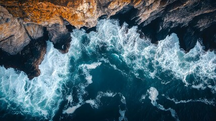 waterfall in the mountains