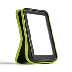 Modern Lime Green and Black Photo Frame Mockup Perfect for Displaying Your Designs or Artwork