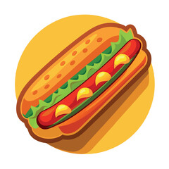 Fast food vector icon design