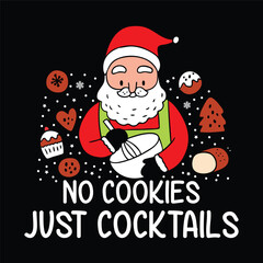Santa Claus's Christmas Cocktail Celebration