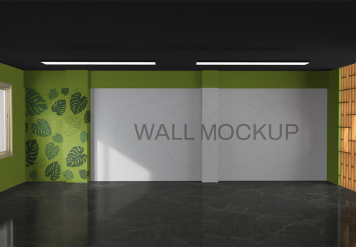 Minimalist Room Mockup with Wall Art Accents