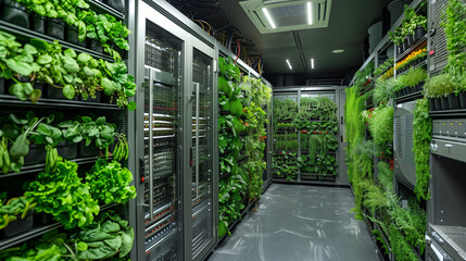 Aeroponic Server Cooling System: Data Center Agriculture with Heat Recycling