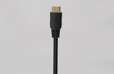 data cable port closeup isolated on white background