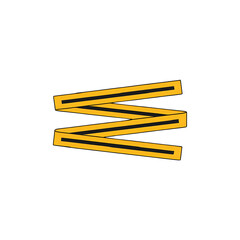 Golden Zigzag Lines: Abstract Art Background for Design Projects