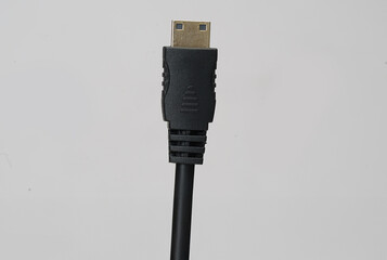 data cable port closeup isolated on white background
