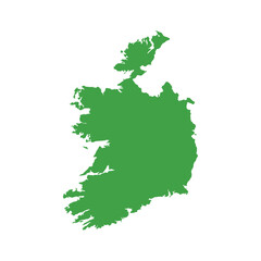 Fototapeta premium Ireland Map Boundary